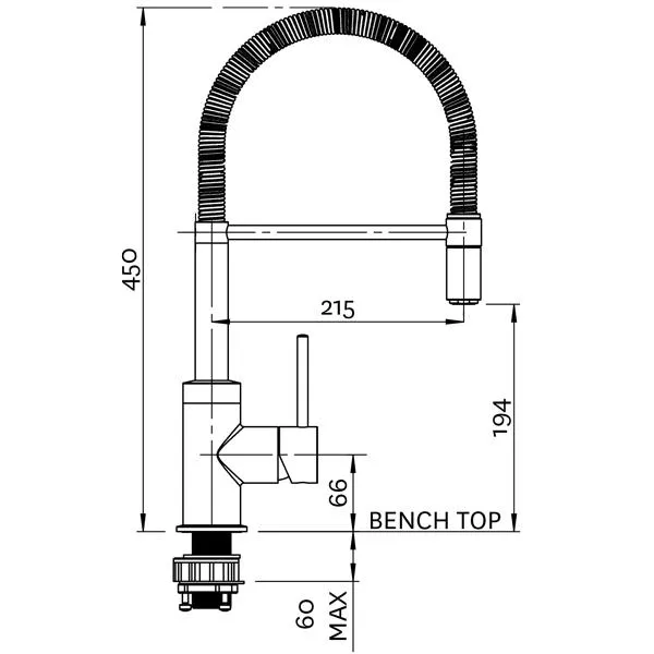 Methven Culinary Spring Pull Down Sink Mixer